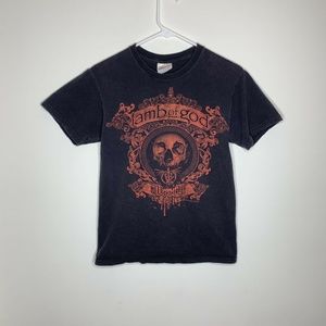 Hanes Shirts - Mens S Black/Red Lamb of God Wrath Shirt Hanes Shirts - Mens S Black/Red Lamb of God Wrath Shirt